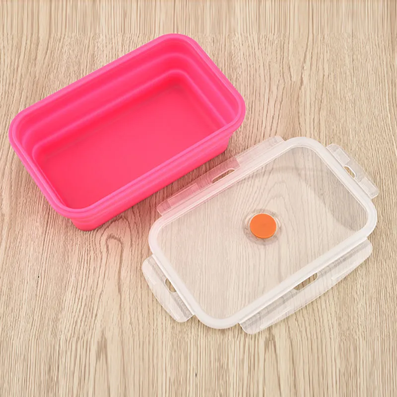 Silicone Bento Box Folding Lunch Bowl Food Storage Container Boxes Tableware TN99 | Дом и сад