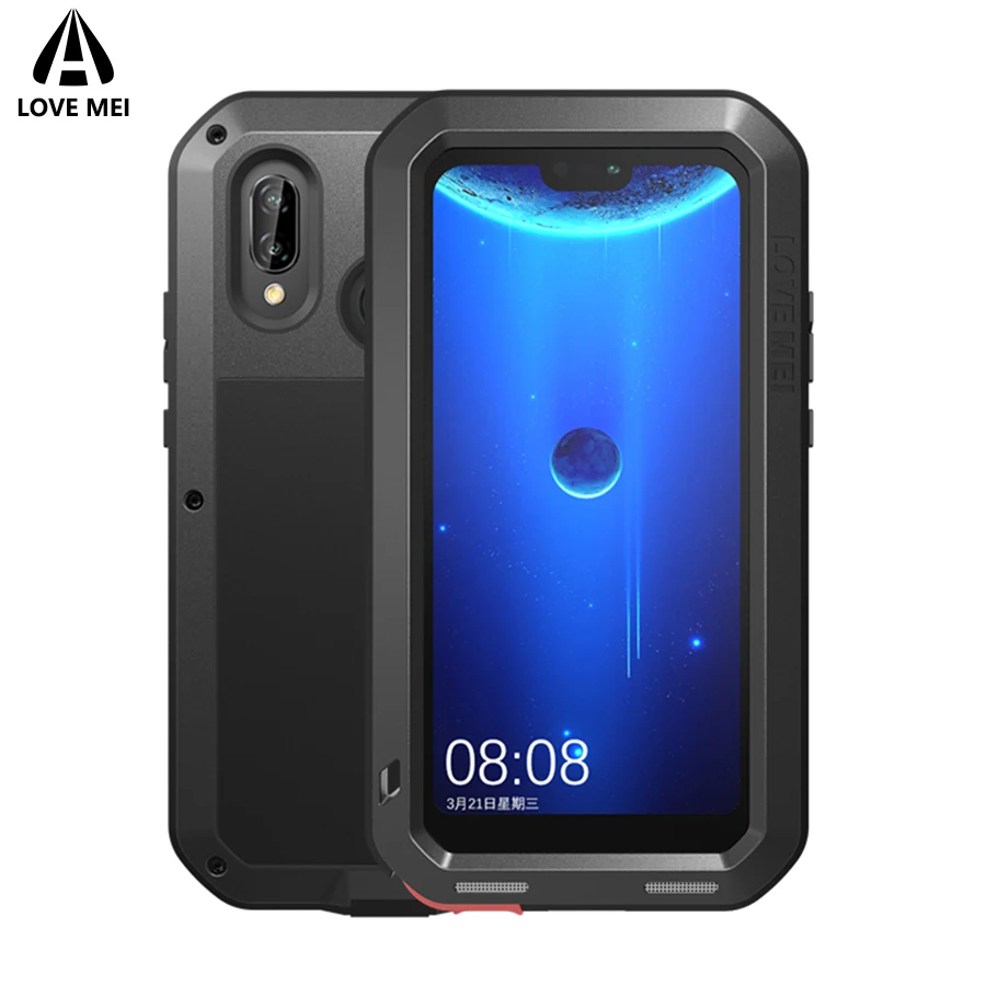 P20 lite оригинальный LOVE MEI Gorilla стеклянный бронированный металлический