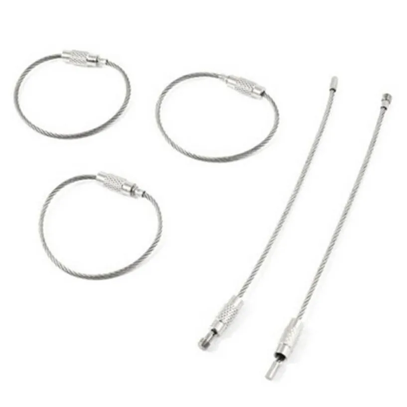 5 шт. брелок для ключей повседневного использования веревка проволока из