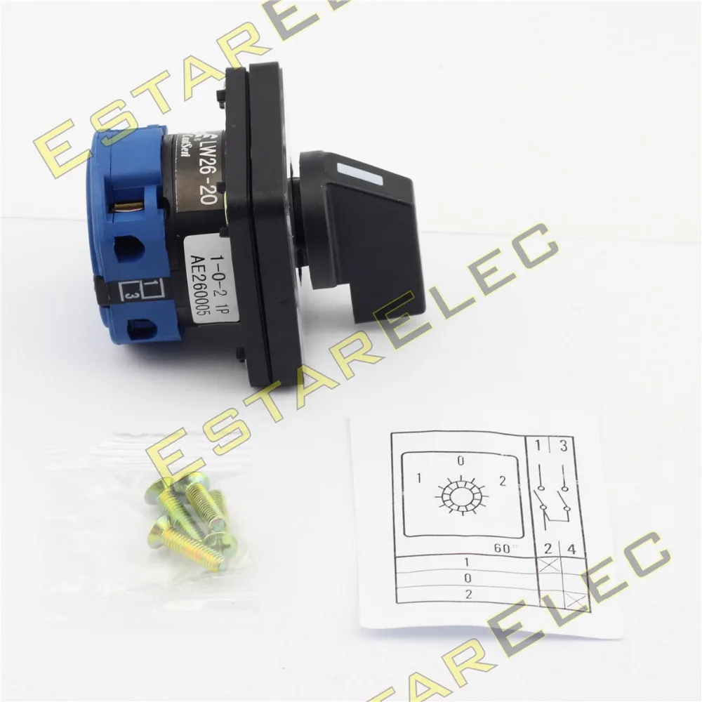 Doggy для продажи 690V 20A Cam Switch 3 Pole 1 4 terminals 0 2 Changeover (CE TUV RoHS CCC)|switch|doggy |