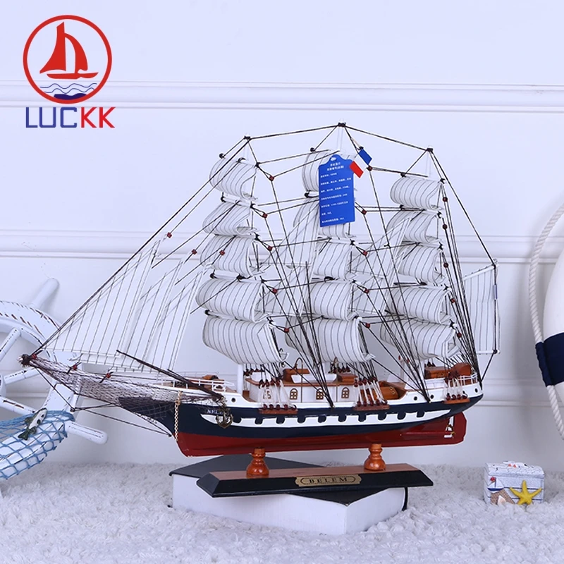 LUCKK 65 см BELEM деревянные модели кораблей изысканное украшение для интерьера