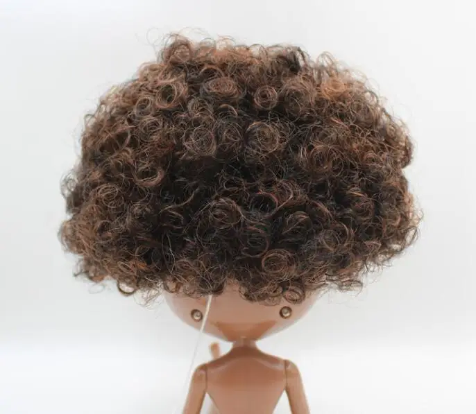 Кукла телесного цвета супер темная кожа Короткие вьющиеся волосы|Куклы| |