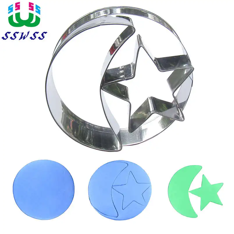 

Vastness Of The Universe,Cake Decorating Fondant Cutters Tools,Stars, Earth, Moon Cookie Baking Molds,Direct Selling