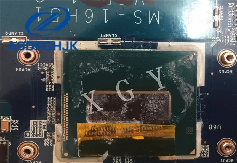 Материнская плата для ноутбука MSI GS60 материнская MS 16H51 16H5 VER: 1 2 DDR3L SR1PX