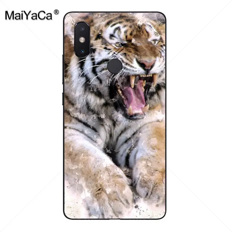 MaiYaCa angry tiger animal Cub новый роскошный модный Чехол для мобильного телефона xiaomi mi 8 se 6