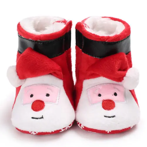 Toddler Baby Boy Girl Warm Snow Casual Shoes Infant Soft Sole Slipper Crib Santa Claus Xmas Gift | Детская одежда и обувь