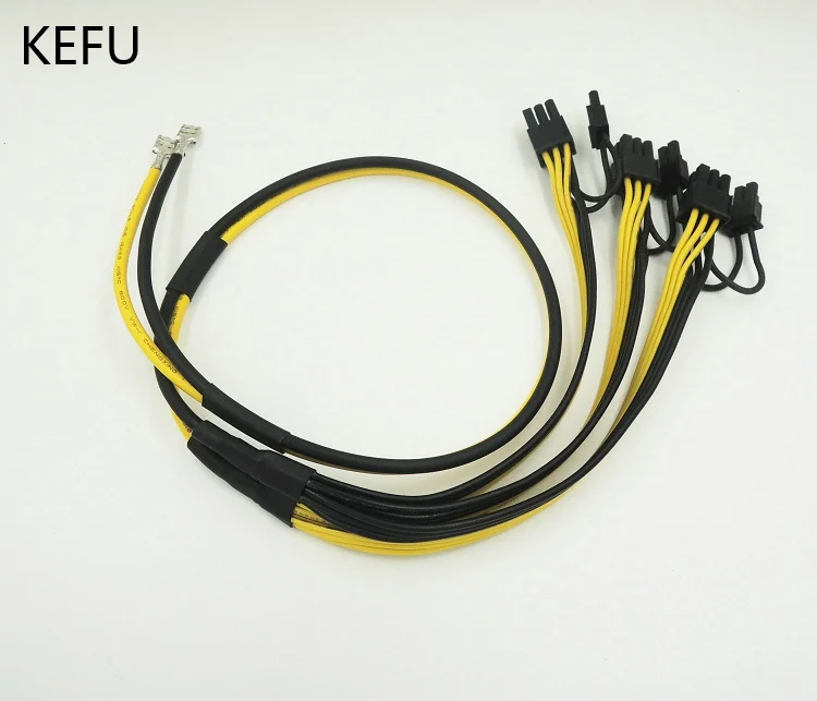 Видеокарта для ПК 50 шт./лот 3 * PCI E 8(6 + 2) видеокарта кабель питания сделай сам 12AWG см