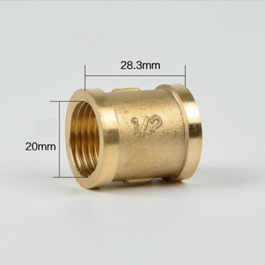 DN15 G 1/2 &quotBSP Женская муфта латунный фитинг для труб соединитель водопроводный