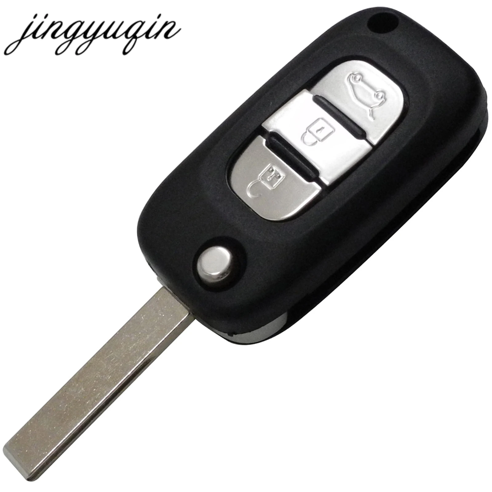Jingyuqin для Renault Clio Megane Kangoo Modus 3 кнопочный пульт дистанционного управления складной