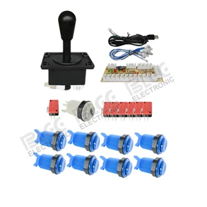 9 Jamma аркадный Шкаф DIY Kit Нулевая задержка USB аркадный контроллер для подключения к ПК Джойстик в американском стиле 4/8 кнопки - Цвет: 9