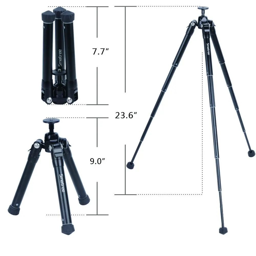 Smatree 64,1 дюймов SmaPole DS2 Выдвижная палка со штативом для DJI OSMO, OSMO Mobile 3, OSMO Mobile, OSMO Pro/Raw