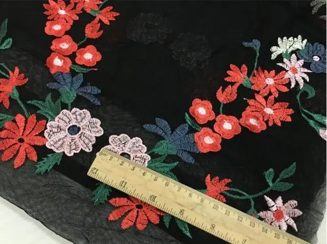 1 пара/2 шт. 16*26 см Цветочная вышивка кружевная отделка Свадебная искусственная