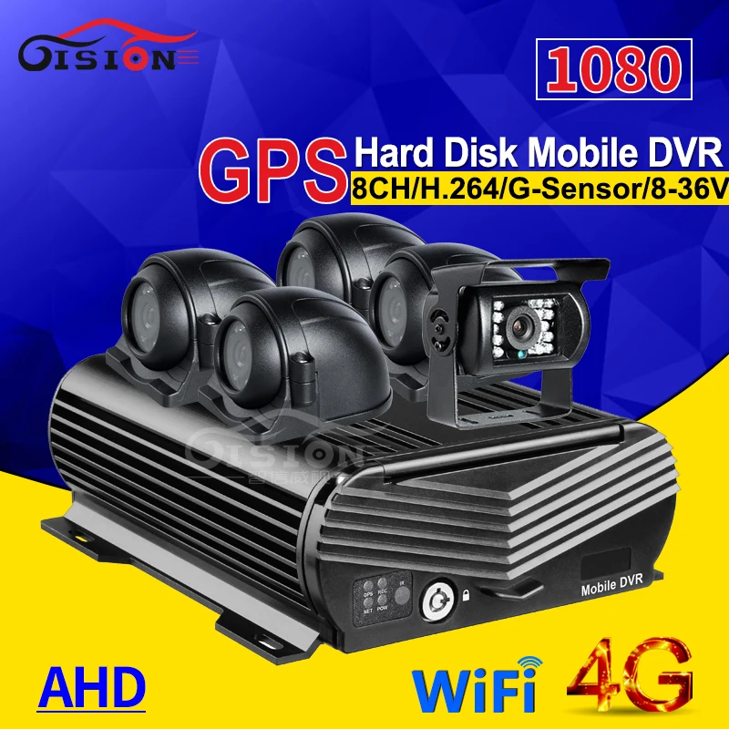 4 шт. Автомобильный видеорегистратор 8 каналов 4G GPS Wi Fi|camera 8ch|camera rekit kits |