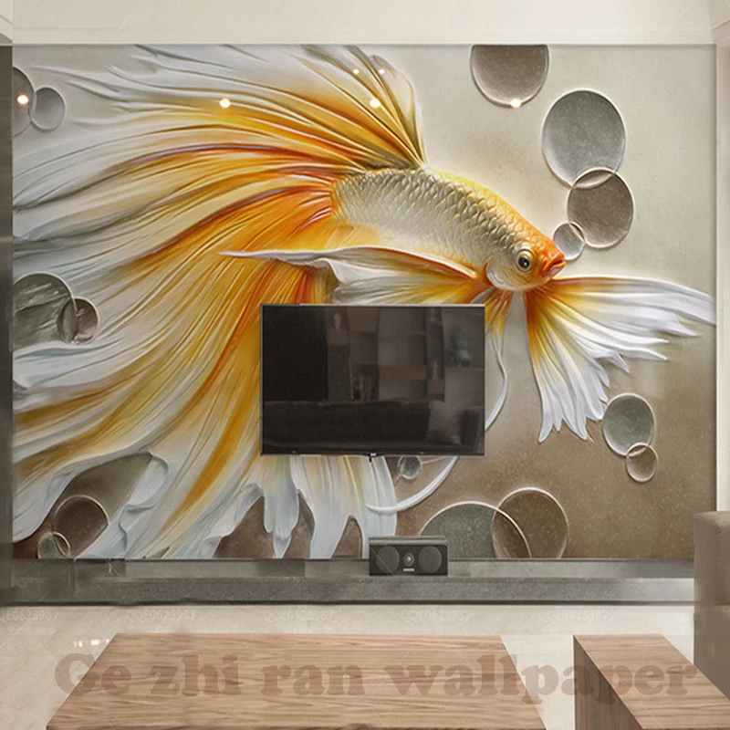 Пользовательские фото обои Живопись 3D стереоскопическая картина маслом Relie