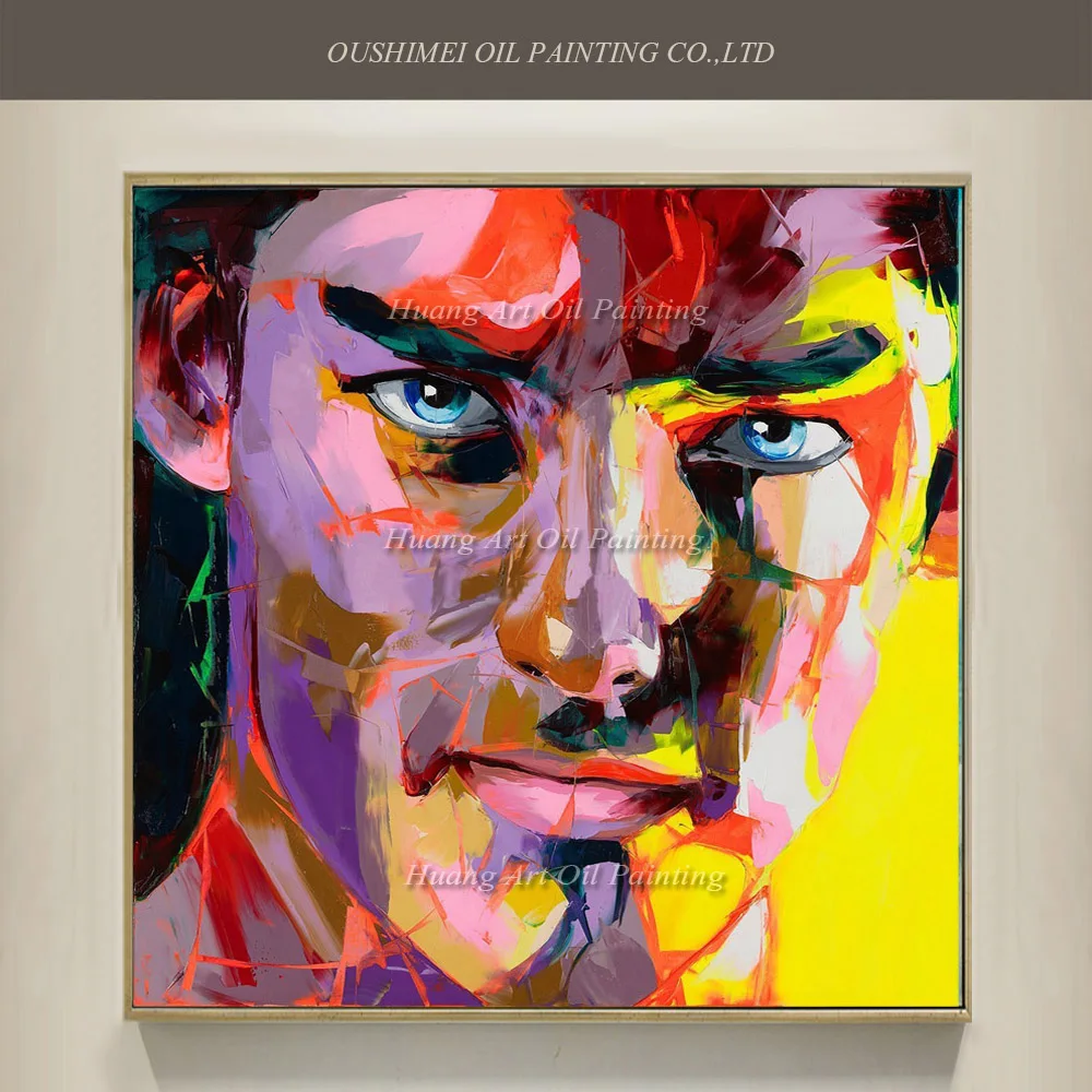 Новый стиль ручная роспись знаменитых людей поп портрет картина маслом на холсте