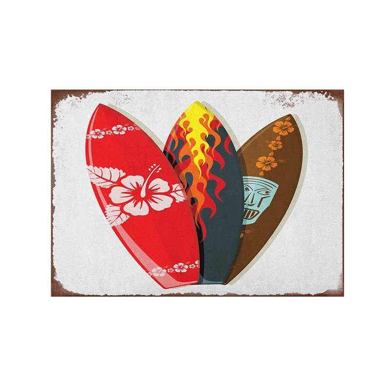 A Tiki Hut Lounge налет винтажные металлические жестяные знаки домашний бар гаражные декоративные металлические тарелки Aloha настенные художественные наклейки плакат N217 - Цвет: A