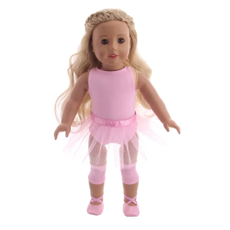 Кукольная одежда 5 шт./компл. = чемодан + балет/Джинсовые Костюмы обувь трусики