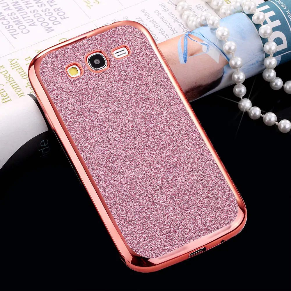 DAGUDON Phone Case For Samsung Galaxy Grand Neo Plus Glitter Bling silicon cover i9060 i9060i |