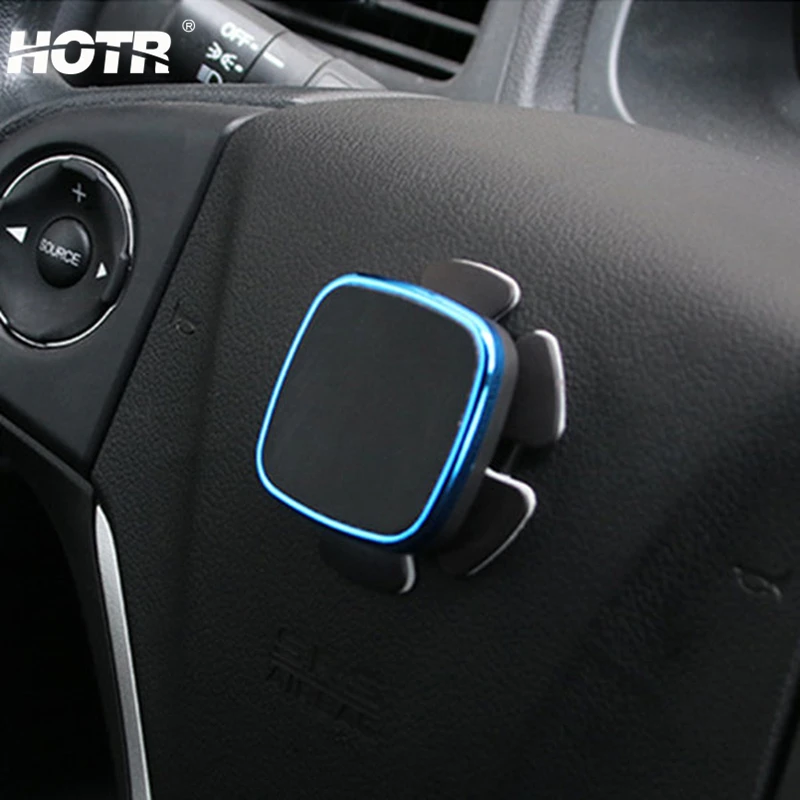Автомобильный держатель на руль магнитный для телефона поддержка GPS дисплей