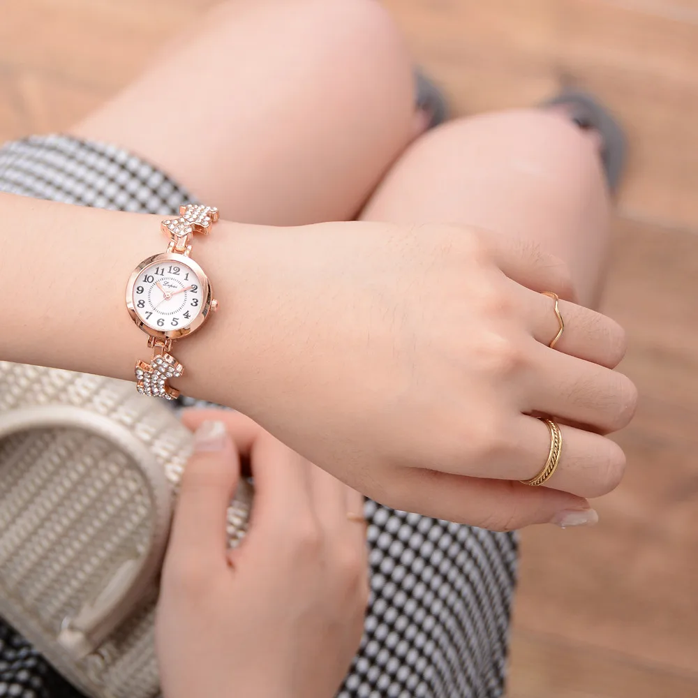 Relogio feminino, женские часы, розовое золото, повседневные кварцевые часы-браслет, аналоговые наручные часы для женщин, часы, reloj mujer