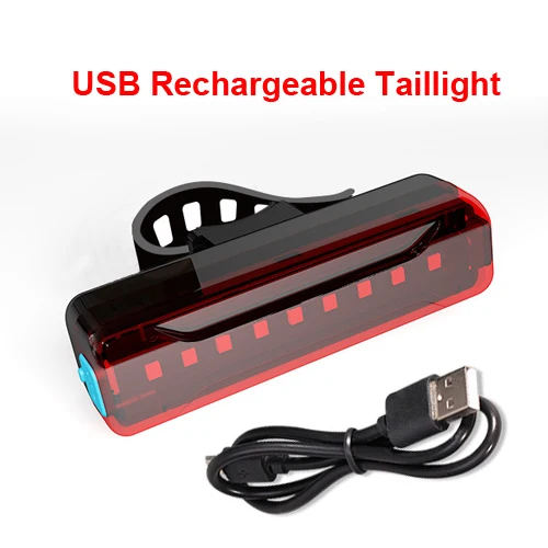 Chargeable taillight NEWBOLER 350 складной фонарик для велосипеда с антибликовым покрытием Por Велосипедный свет USB перезаряжаемая батарея велосипедная фара Аксессуары для велосипеда - Цвет: Chargeable taillight