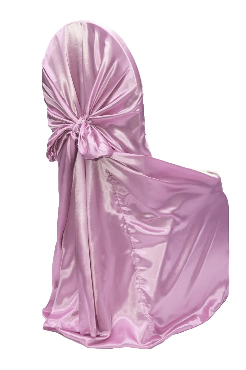 light pink Сатиновые чехлы на стулья для свадебного банкета, отеля, вечерние украшения, товары, 110 см* 140 см, 100 шт, бренд BITFLY - Цвет: light pink