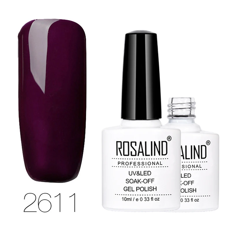 2611 ROSALIND, 10 мл, 68 цветов, серия, Гель-лак для ногтей, Гель-лак для ногтей, гель-краска, замачиваемый, Vernis, полуперманентный, УФ-гель для ногтей - Цвет: 2611