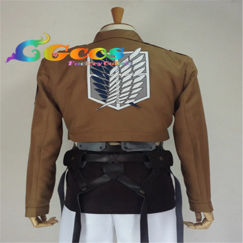CGCOS Бесплатная доставка Косплей Костюм атака на Титанов Shingeki no Kyojin Survey Corps Sasha Blaus