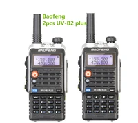 2pcs baofeng bf uvb2 plus transceiver cb radio communicator long range wireless portable walkie talkie ham radio b2 new version