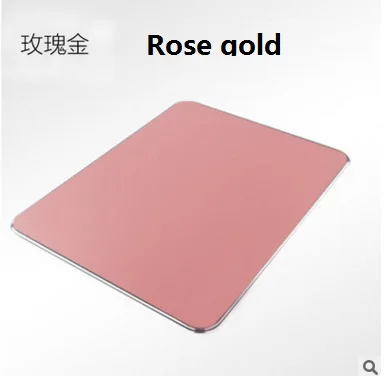 Новый роскошный алюминиевый металлический водонепроницаемый коврик для мыши Apple