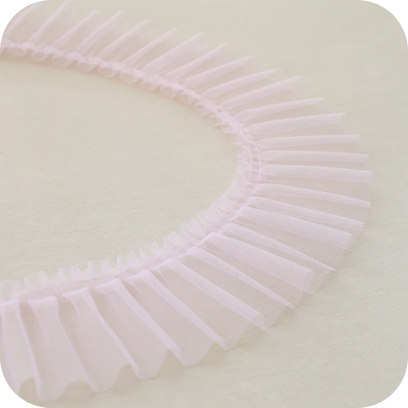 Light Pink 10 см в ширину,, современная вышивка, цветок, тюль, кружевная ткань, отделка, лента, сделай сам, для шитья, кружево, аппликация, воротник, кисточка, свадебное украшение - Цвет: Light Pink