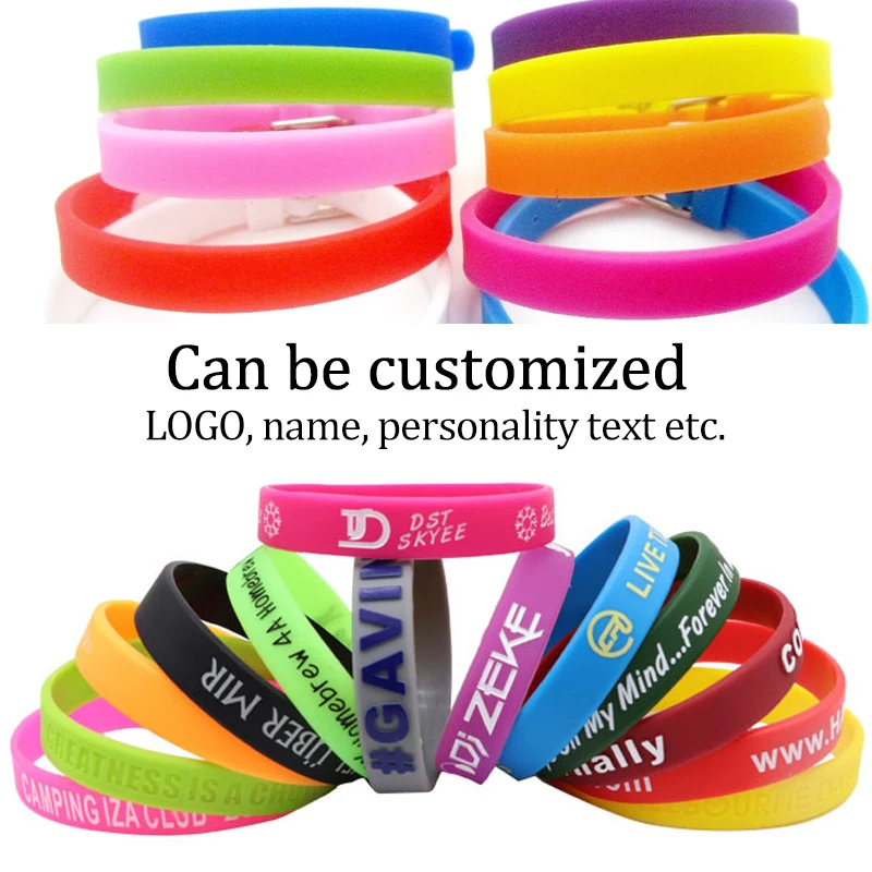 8 мм силиконовые браслеты разных цветов (100 шт./лот) DIYAccessory Fit Slide Letter /Slide Charms LSBR09 *