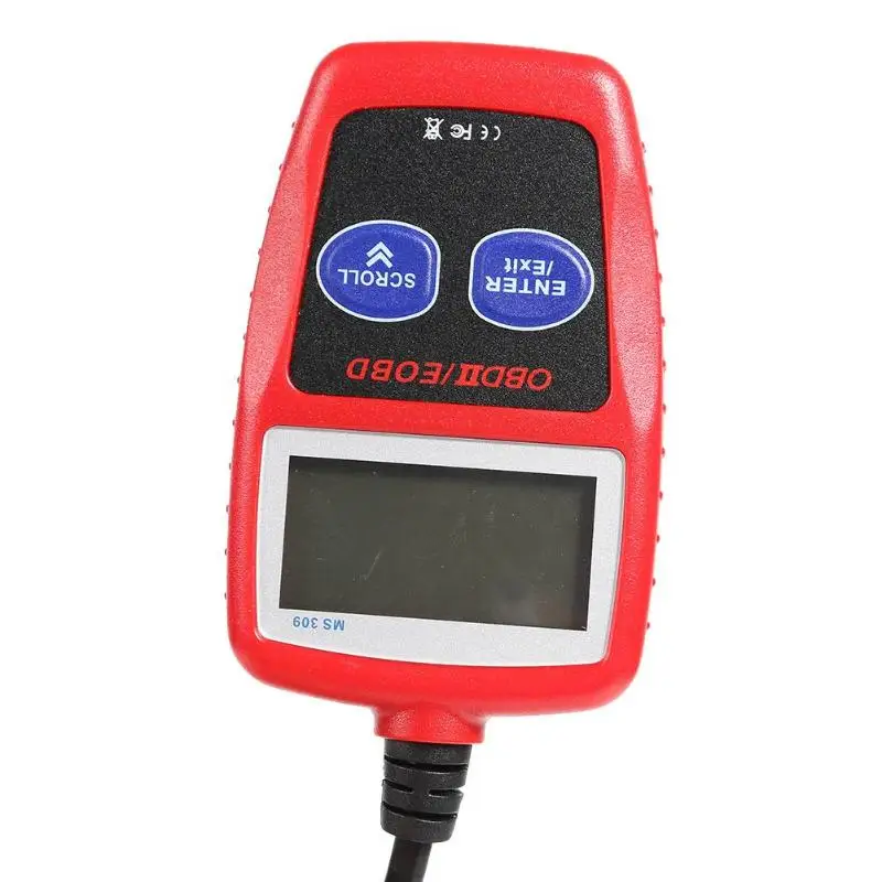 MS309 Многофункциональный OBD2 сканер ABS пластик считыватель кодов OBDII EOBD