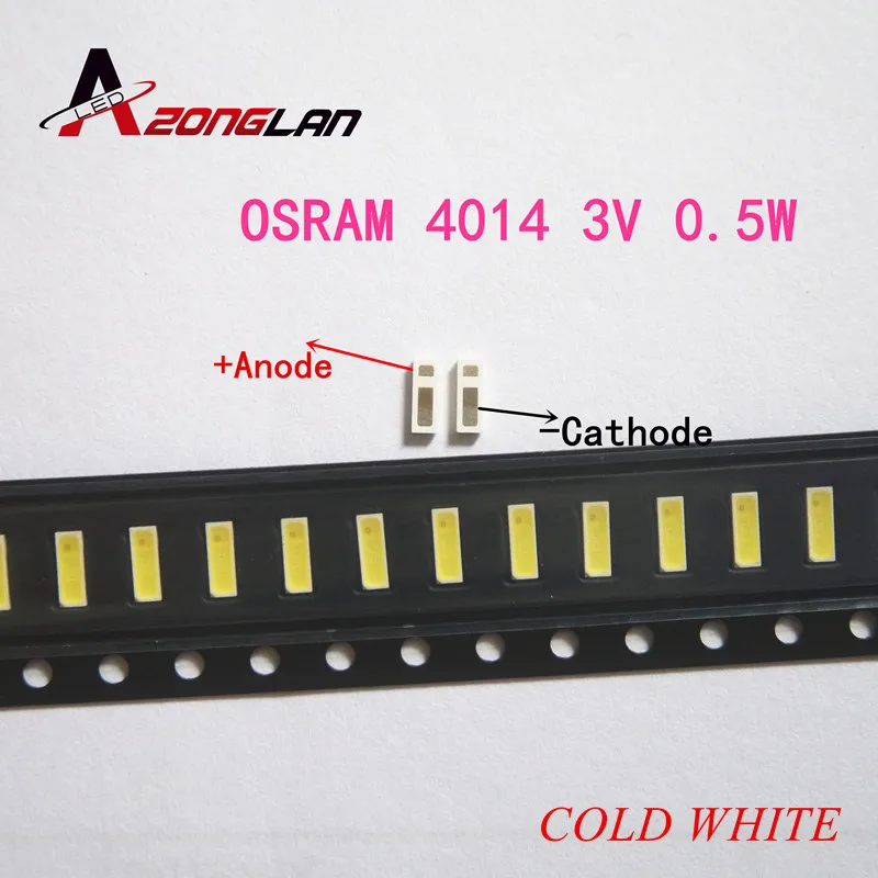 100 шт. OSRAM SYNIOS E4014 LED подсветка светодиоды средней мощности 0 5 Вт 3В 4014 холодный