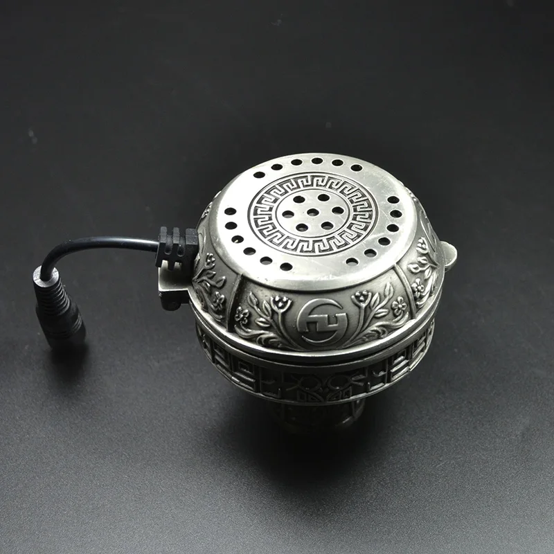 Металлический E-Shisha Smokepan электронный Табак для кальяна чаша с керамический держатель угля для кальяна Chicha Nargile Waterpijp аксессуары