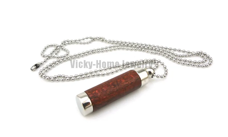 Коричневая древесина бесплатная доставка в 316L флакон из нержавеющей стали