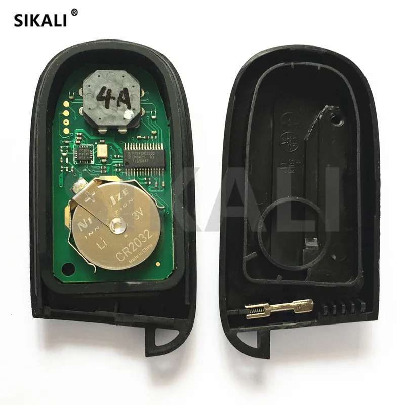 Умный дистанционный ключ SIKALI для DODGE/Chrysler/JEEP Grand Cherokee Push to Start 433 МГц чип 4A Hitag AES|Ключ