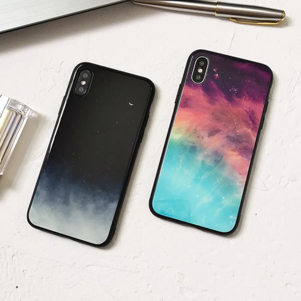 KISSCASE Tempered Glass Space Case For Huawei P Smart 2019 Mate 20 P30 P20 Lite Pro Starry Sky Cover Honor 8X V10 |