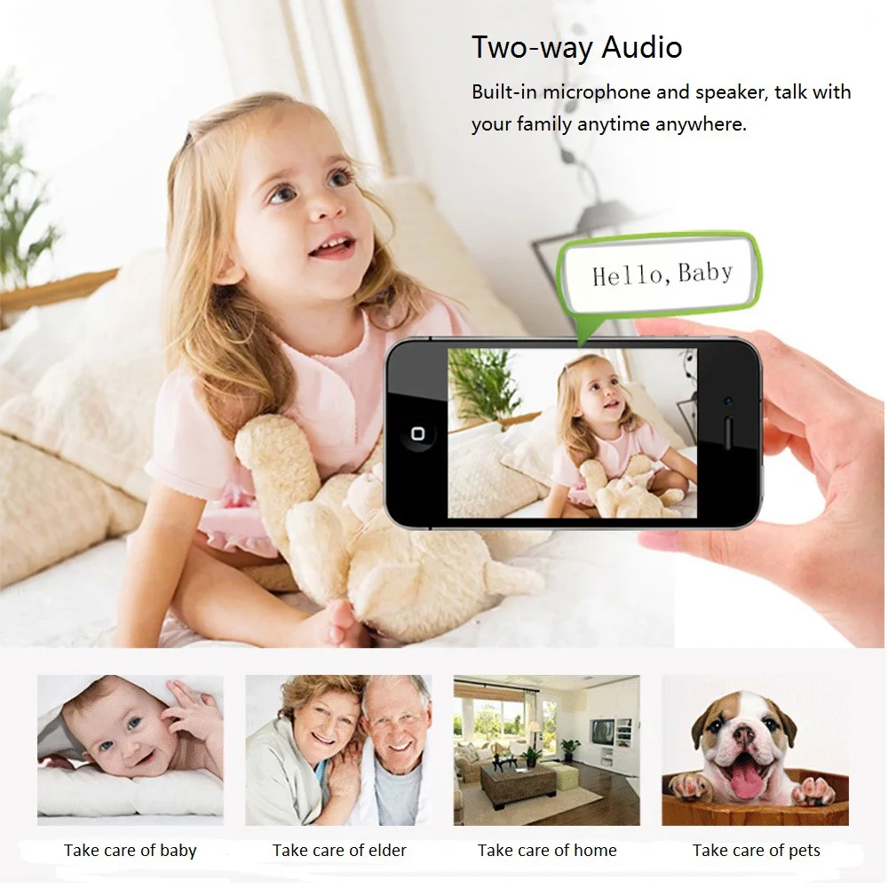 WANSCAM K21 1080P IP camera 3X Zoom Face Auto track Detection Tracking Network Camera P2P Wireless Baby Monitor Security Alarm |