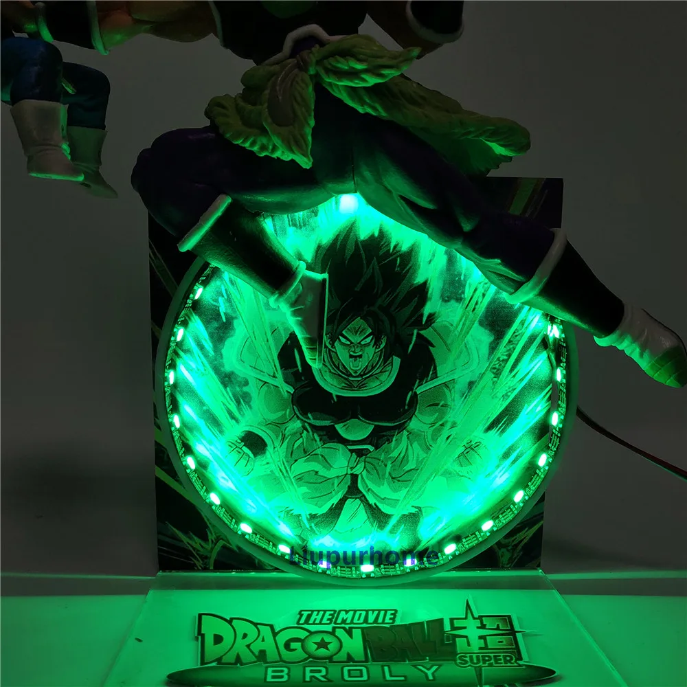 Dragon Ball Супер Broly против Вегета светодиодный ночник детские игрушки Dragon Ball Z Broli Супер Saiyan украшения дома Настольная лампа DBZ