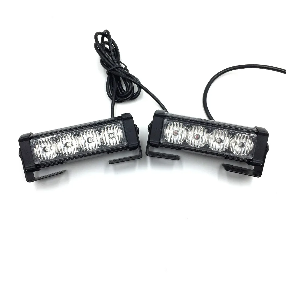 DC12V 2x4 светодиодный автомобильный стробоскоп Предупреждение ющий свет грузовик мотоцикл светодиодный бар дневные ходовые огни красный синий белый полицейский аварийный свет