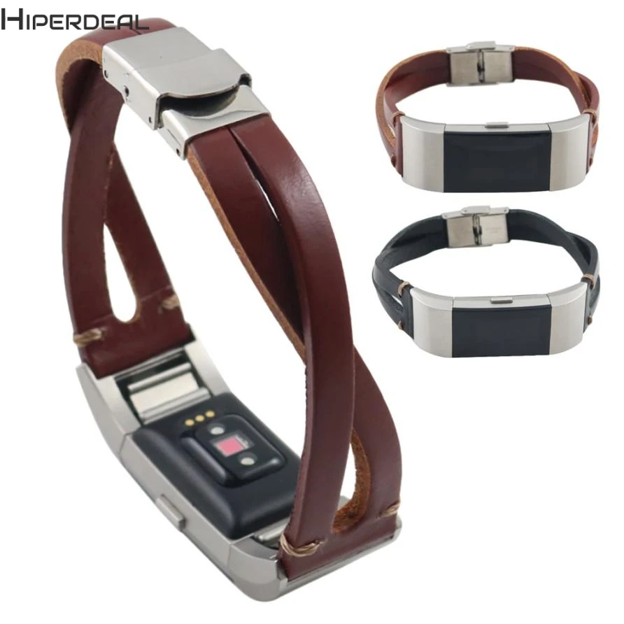 HIPERDEAL Новый Сменный кожаный браслет ремешок для Fitbit Charge 2 Hot 17Dec20 Прямая поставка F |