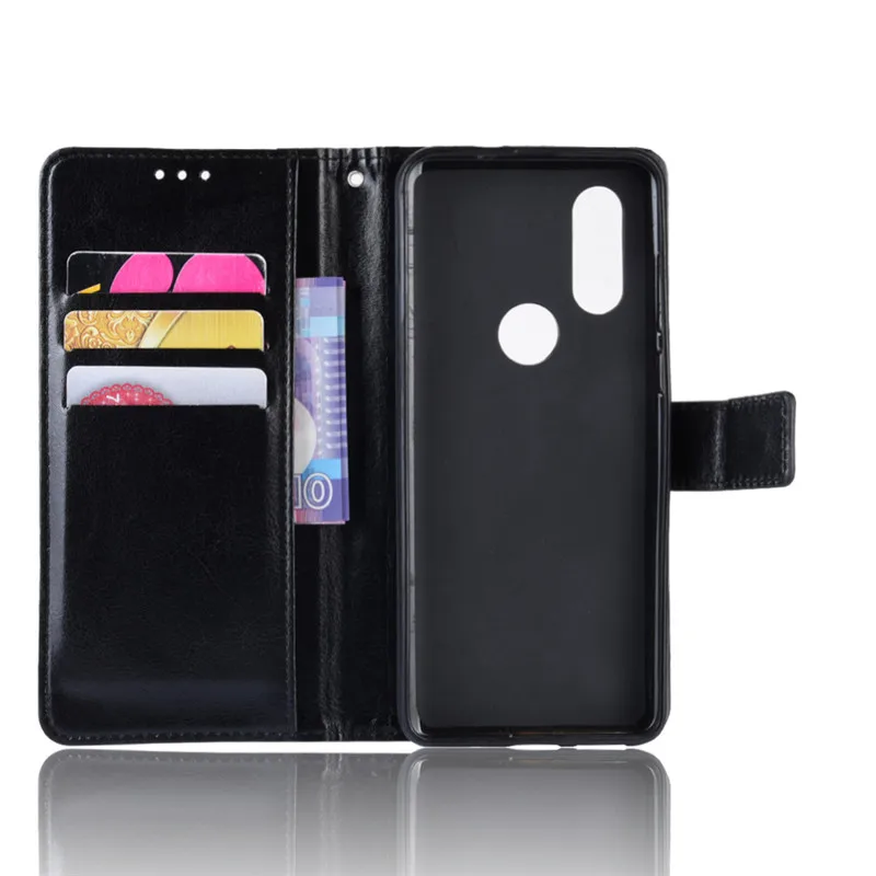 For Moto One Vision Case Motorola Wallet PU Leather Phone OneVision XT1970 Flip Cover | Мобильные телефоны и аксессуары