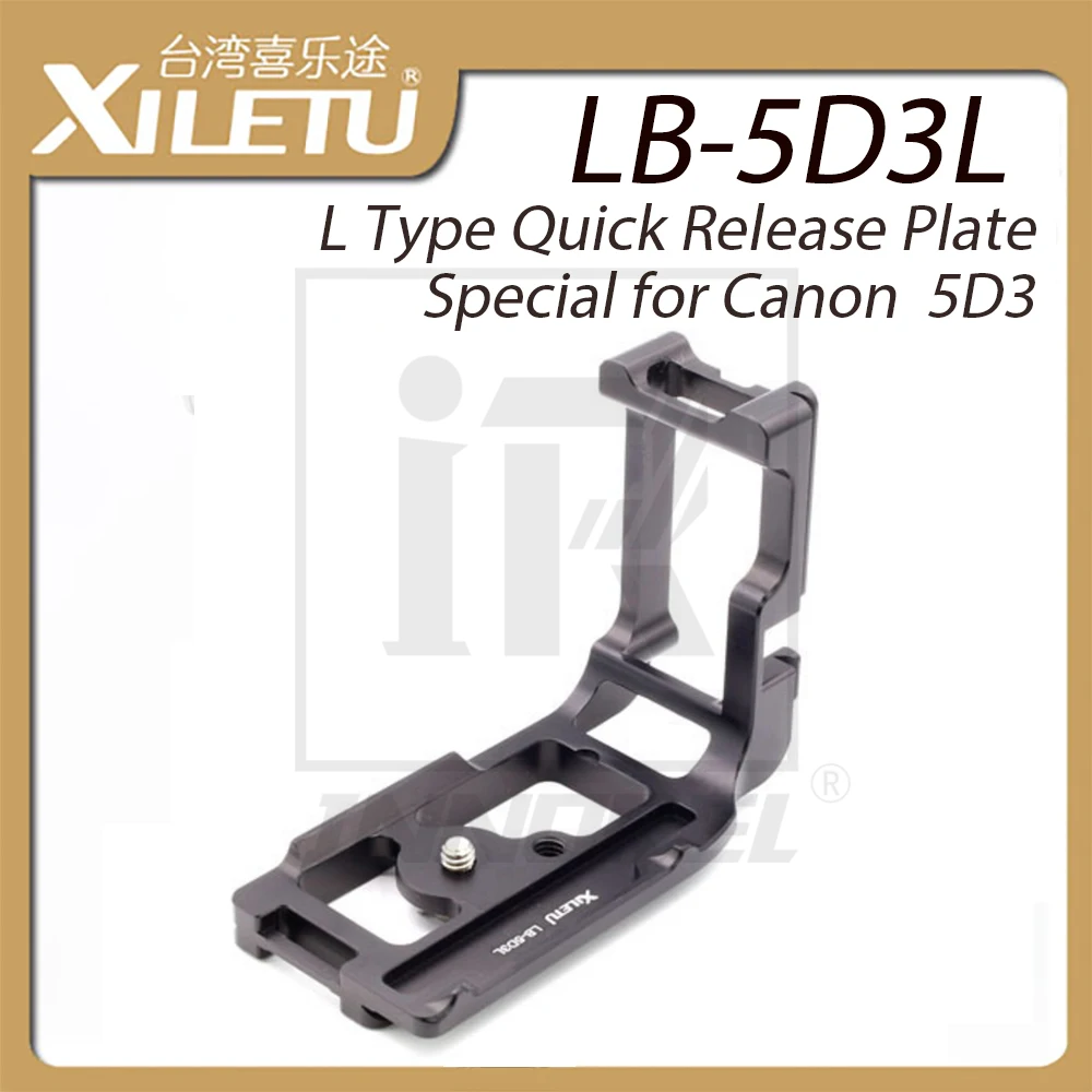 

Xiletu LB-5D3L Professional Special Quick Release L Plate Bracket For Canon 5D3 III 5D4 IV Akai Standard Tripod&Ball Head