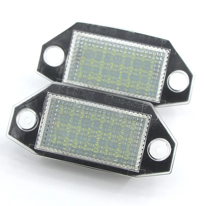 

2PCS CANbus White Car License Plate Light Lamp No Error LED Number For Ford Mondeo MK3 2000-2007 12V Plug and Play