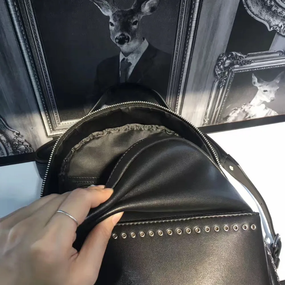 Рюкзак для женщин 2017 натуральная кожа унисекс дизайнер известный бренд ноутбук