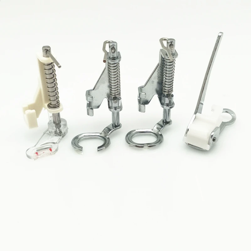 

4Pcs/set Household Sewing Machine Parts Darning Foot Presser Foot Close Open Toe Quilting Foot Domestic Sewing Machine 5BB5301