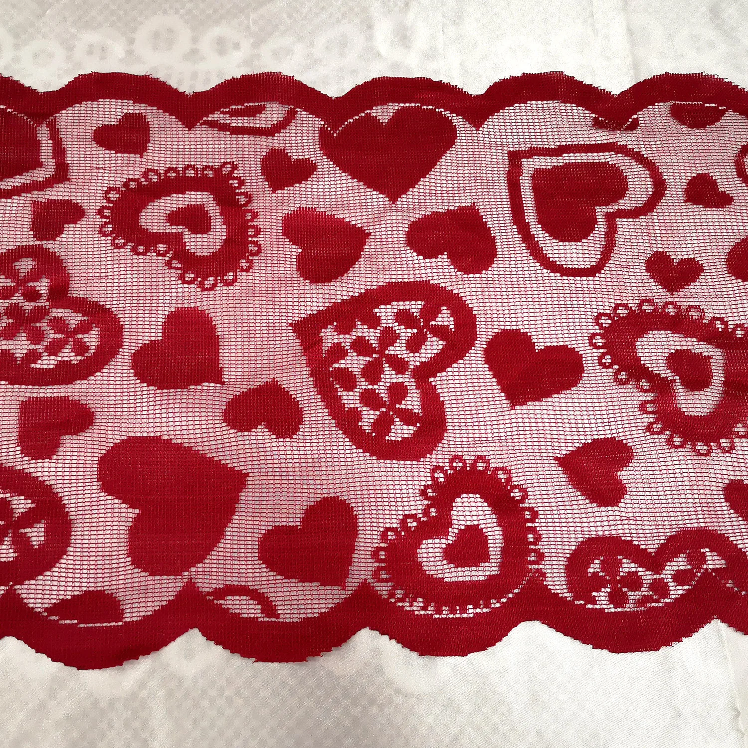 Behogar красного цвета с узором в виде сердца Настольная дорожка украшения для