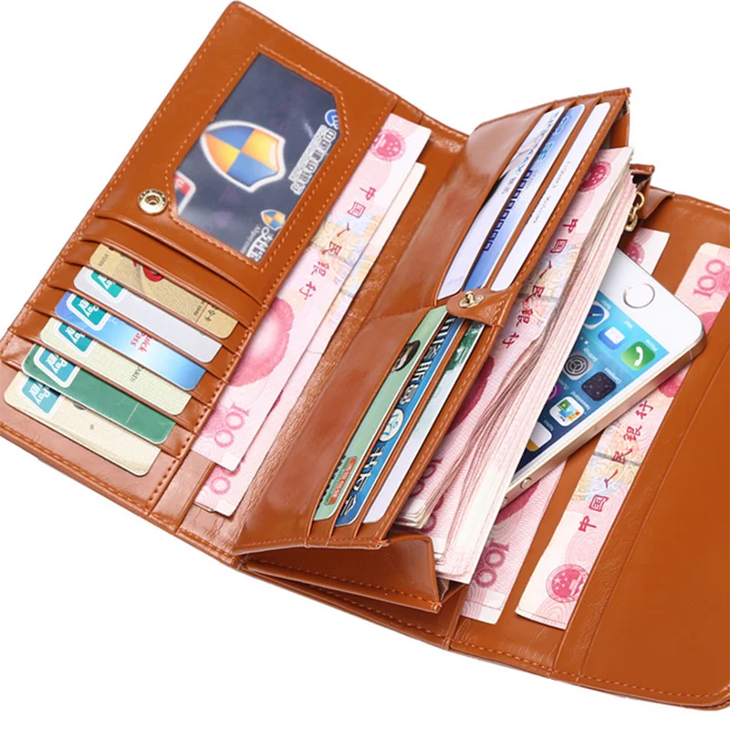 Yirenfang 2018 womens wallets and purses famous brand long money clip wallet women luxury leather clutch girl retro ladies | Багаж и сумки
