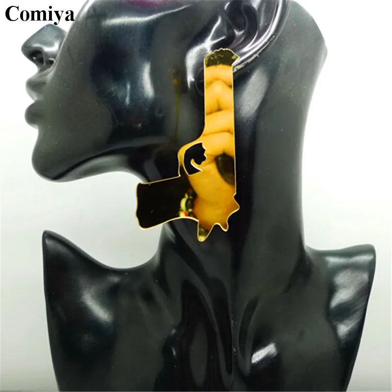 Серьги подвески женские в стиле панк Длинные Брендовые украшения для ушей рок